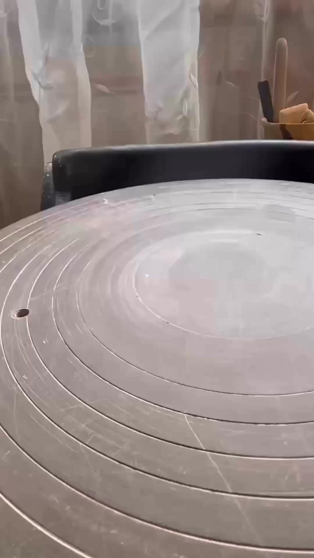 Inside clay, there are air pockets — still from the Instagram Reel