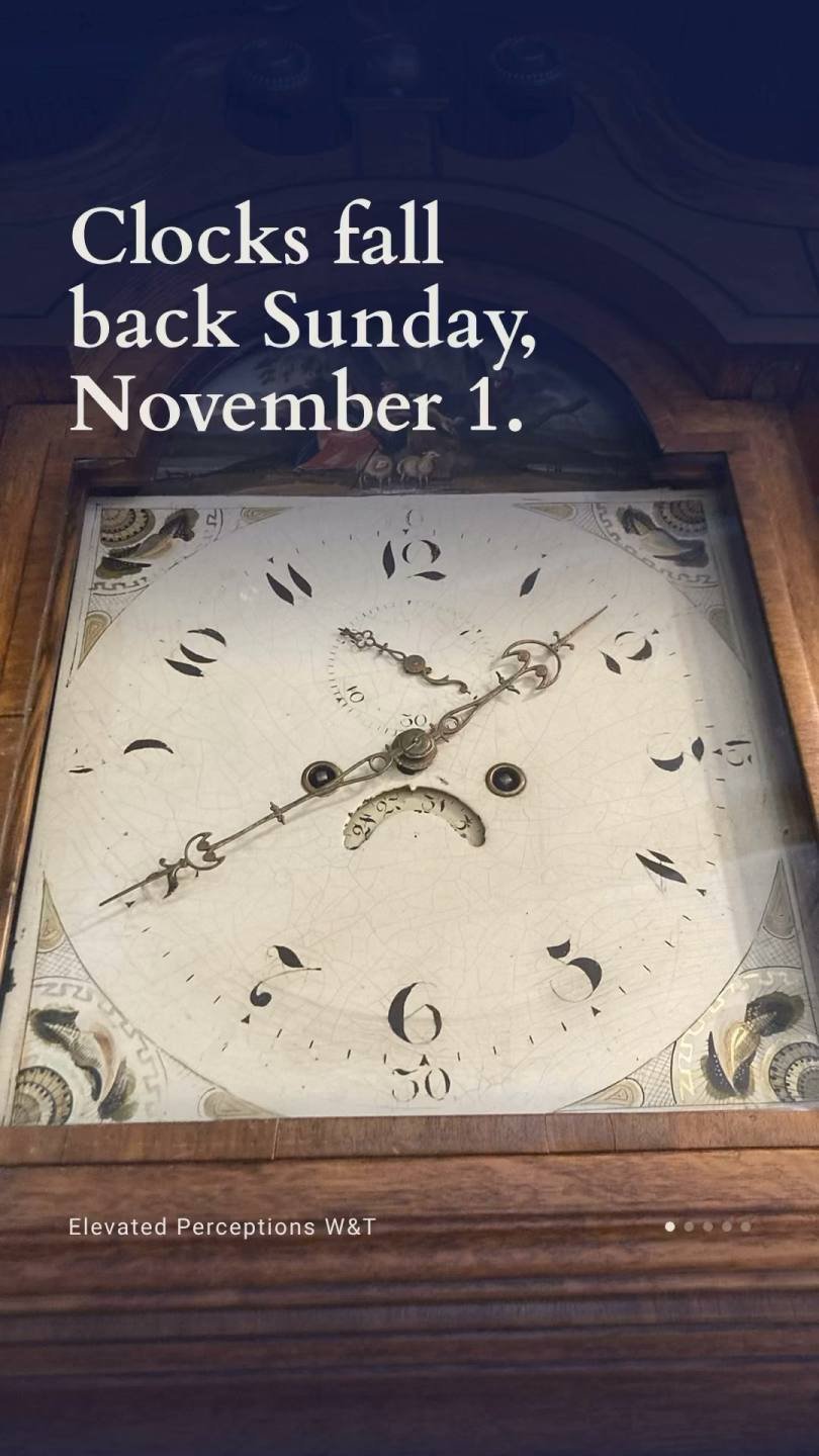 The clocks fall back on Sunday, November 1, and some bodies take… — still from the Instagram Reel